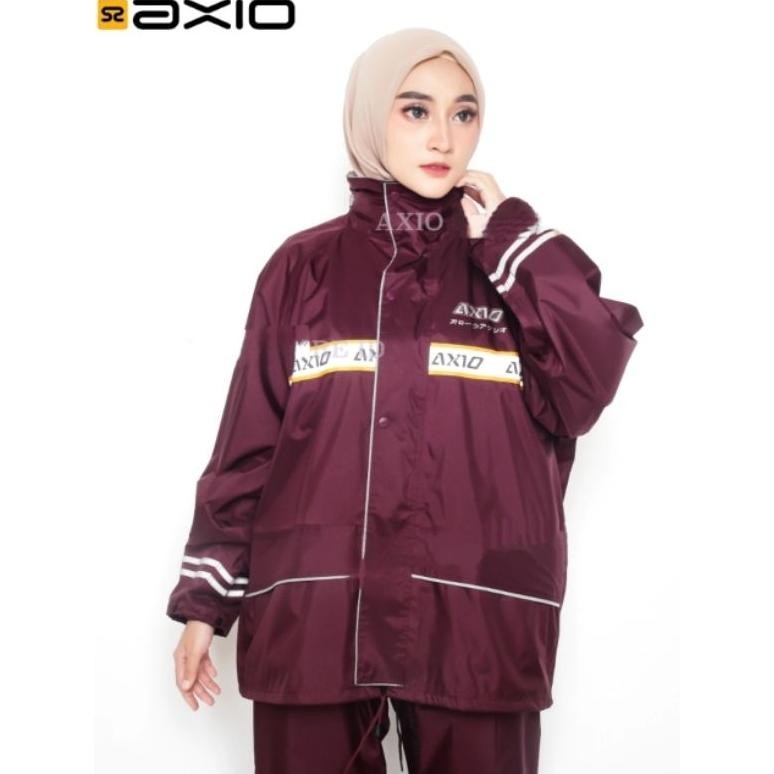 Jas Hujan AXIO - mantel Hujan Dewasa Merk Axio Original - Raincoat Ax 882
