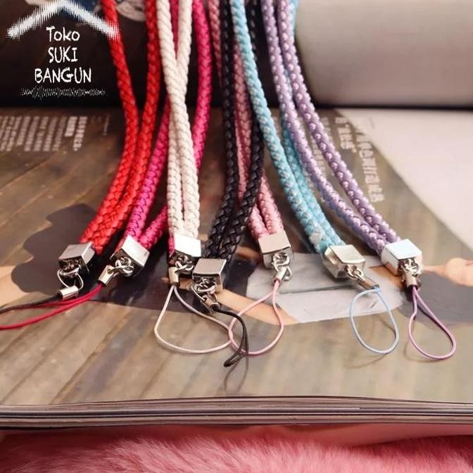 

Tali Lanyard Name Tag ID Card Strap Elastic PU Leather THICK NT-005 murah