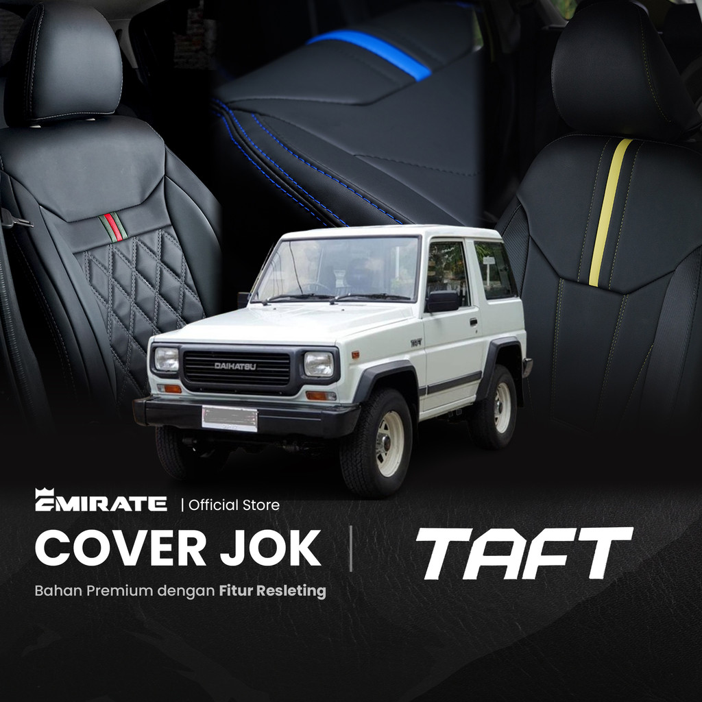 Sarung Jok Mobil Daihatsu Taft Rocky dengan Resleting  / Cover Jok Mobil Daihatsu Taft Rocky Fullset