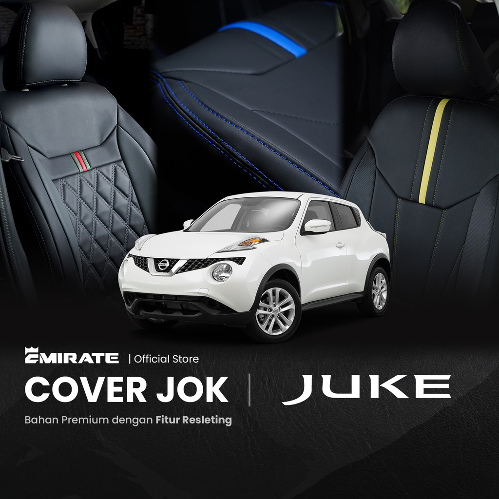 Sarung Jok Mobil Nissan Juke dengan Resleting  / Cover Jok Mobil Nissan Juke Fullset by Emirate Seat