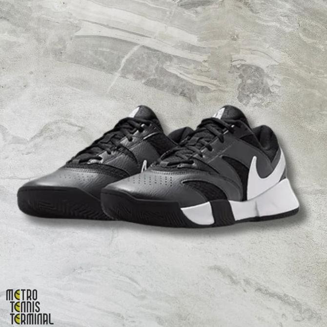 NikeCourt Lite 4 Men's Tennis Shoes - Black ( Sepatu Tenis Nike ) HS