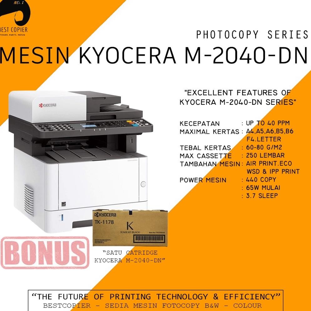 Mesin Printer Kyocera M2040 M 2040 dn Portable - F4 - laser Mono printer