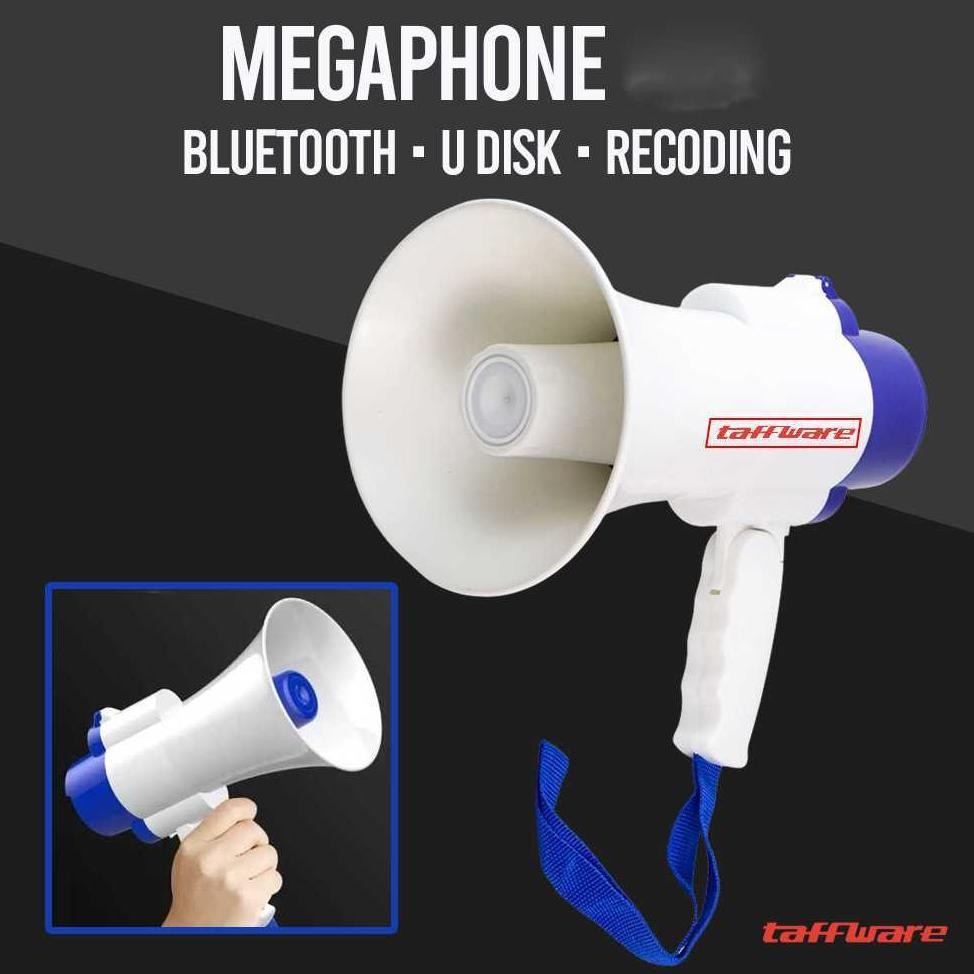 PUSAT Taffware Megaphone Bluetooth toa kecil pengeras suara untuk jualan keliling Fungsi Rekaman 518
