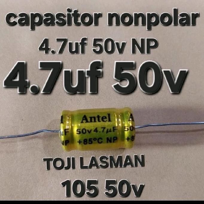 4.7UF 50V NON POLAR ELKO ELCO 4.7UF-50V NONPOLAR NON POLAR