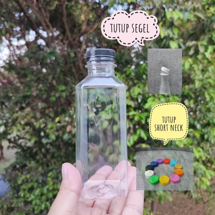 

MN Botol Almond Kotak 250ml / Botol Plastik 250ml / Botol Kick