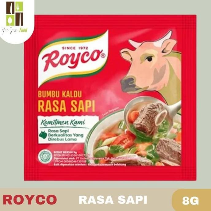 

Royco Bumbu Kaldu / Bumbu Pelezat Serbaguna Rasa Ayam / Rasa Sapi Sachet 8g 1 PCS