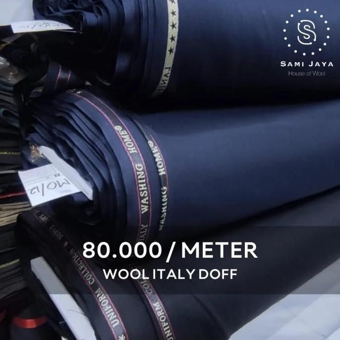 Kain Bahan Jas & Celana LANIFICIO Wool Italy Doff