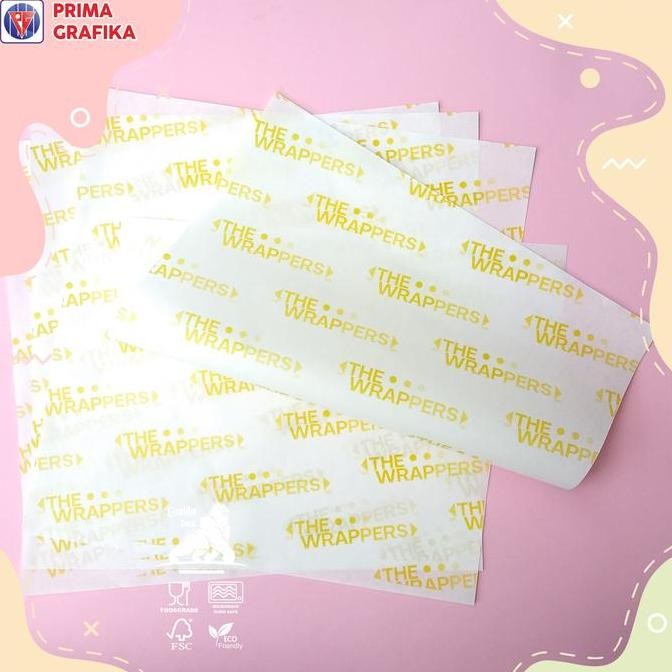 

Custom Kertas Roti 30 X 30 Foodgrade - Kertas Bungkus Paper Wrap Greaseproof Kualitas Terbaik Harga Termurah
