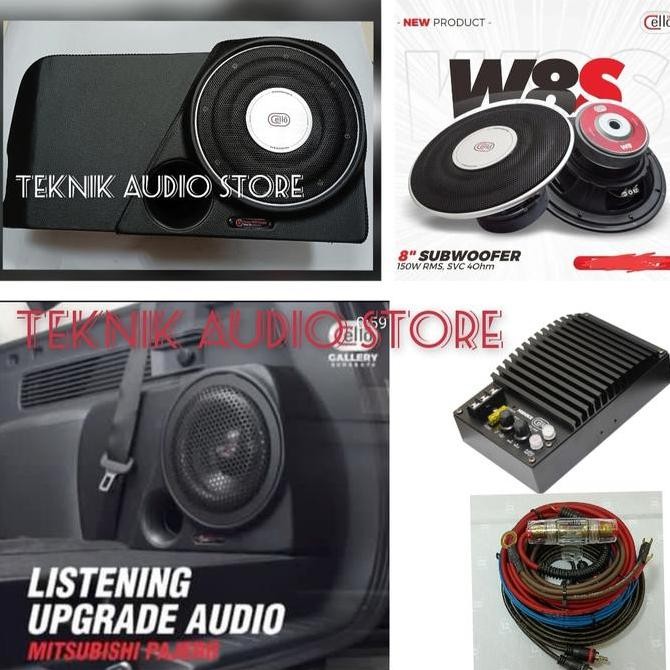 Subwoofer OEM Aktive Cello 8inch W8SL Ultimate Pajero-Xpander