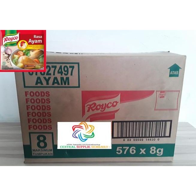 

Royco Rasa Ayam Bumbu Penyedap [9gram /576 pcs / 1 karton ]