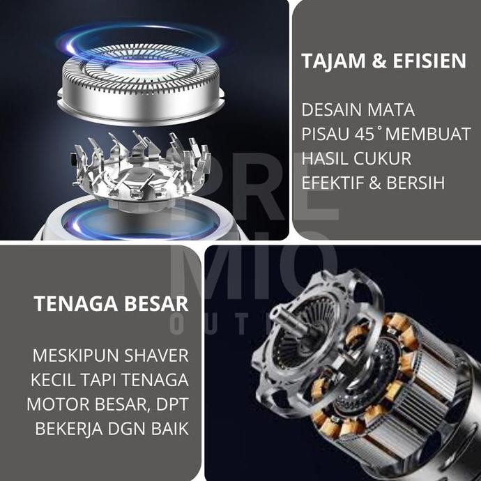 PREMIO Alat Cukur Kumis Jenggot Elektrik Portable Mini Shaver [terbaik]