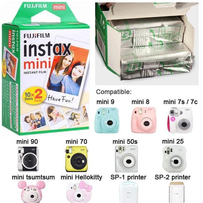 Promo Fujifilm Refill Instax Mini Film Twinpack Plain - Isi 20 Lembar Polos