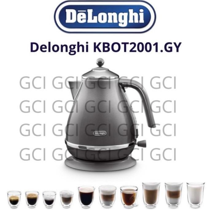 Delonghi KBOT 2001.Gy Electric Kettle / Teko Listrik pemanas air KBOT