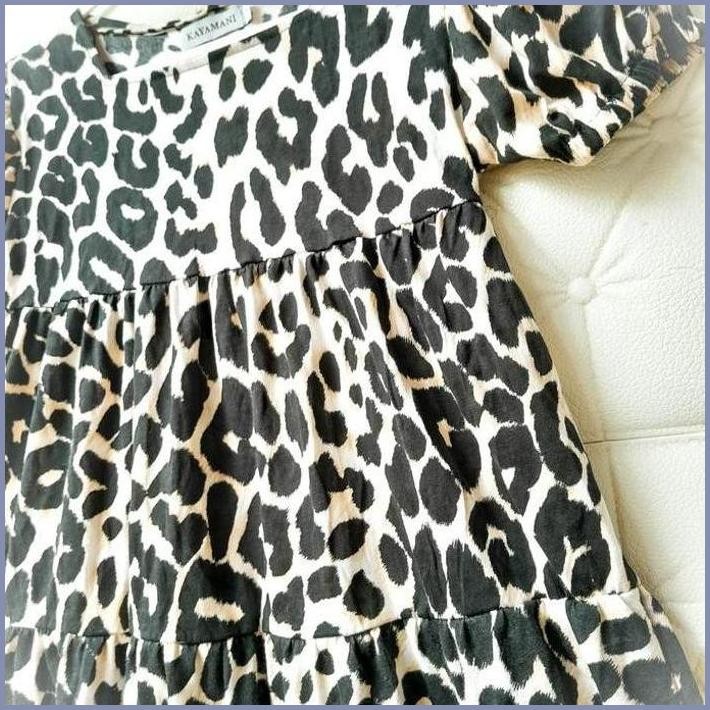 READY RUGERS BY KAYAMANI - DRESS ANAK PEREMPUAN - PAKAIAN ANAK DRESS LEOPARD TERBARU