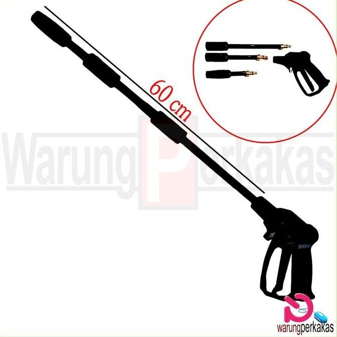 [CUCI GUDANG] GUN JET CLEANER UNIVERSAL 3IN1 TOTAL PANJANG 60CM CAR KENDARAAN - GUN UNTUK STEAM SELA