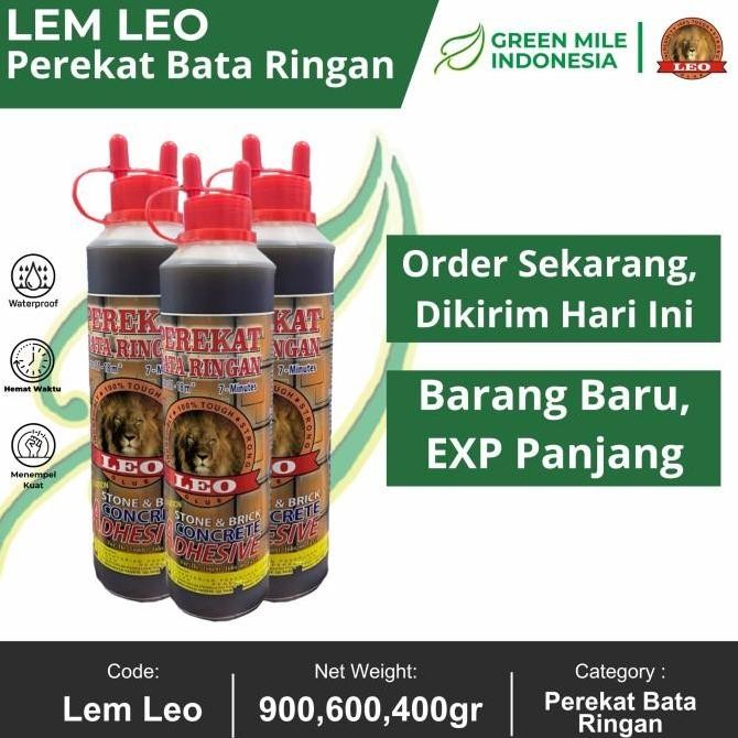 Promo Lem LEO Bata Ringan (600 g) Adhesive Perekat Bata Ringan Putih Hebel Tempel Roster Gypsum LEO 
