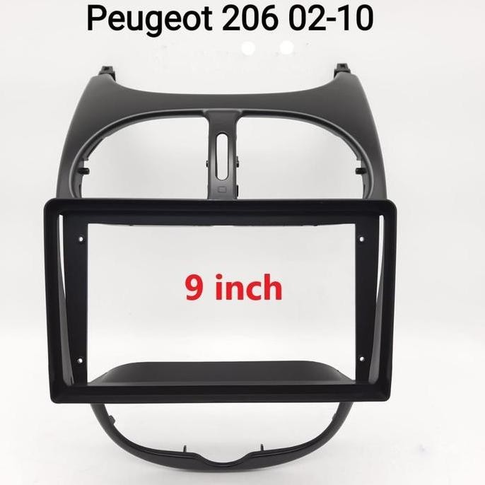 Promo Frame 9 inch Peugeot 206 2002 - 2010 Panel Head Unit COD