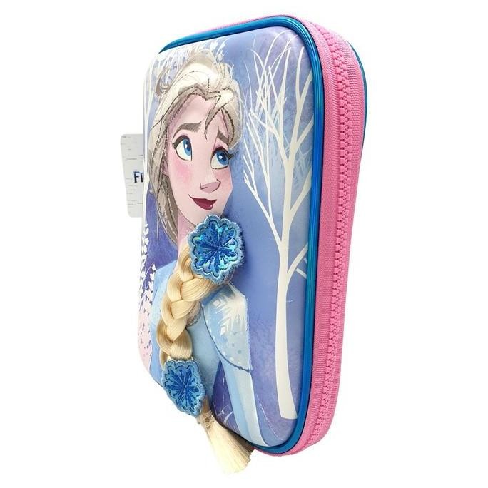 

Hardtop Holo Pen Case Original Disney / Tempat pensil hardcase Frozen 2, Cinderella, Rapunzel, Ariel