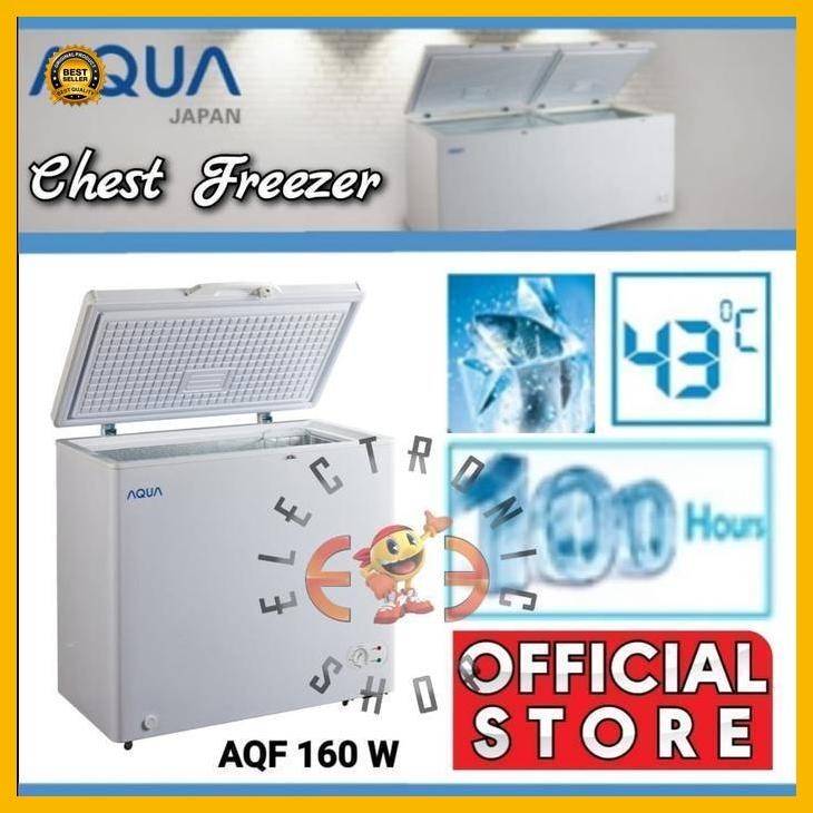 (Termurah) Aqua Aqf 160 - Aqf160 - Chest Freezer 160 Liter Promo Bestseller