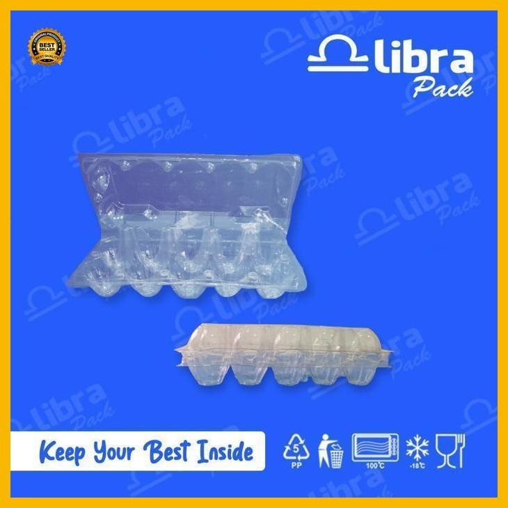 (Terbaru) Mika Tray Telur Ayam Omega Kancing Isi 10 / Kemasan Telur 50Pcs Bestseller