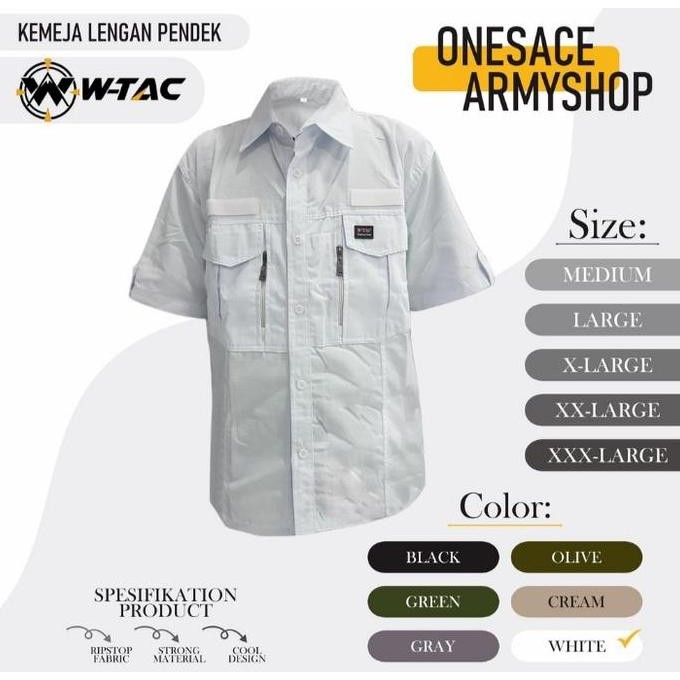 Murah "Big Size"Kemeja Tactical W-Tac Pendek /Kemeja Tactical/Pdl