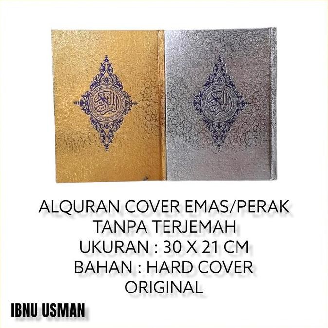 ALQURAN COVER EMAS GM (A4) TANPA TERJEMAH I KERTAS HVS I ORIGINAL Quran