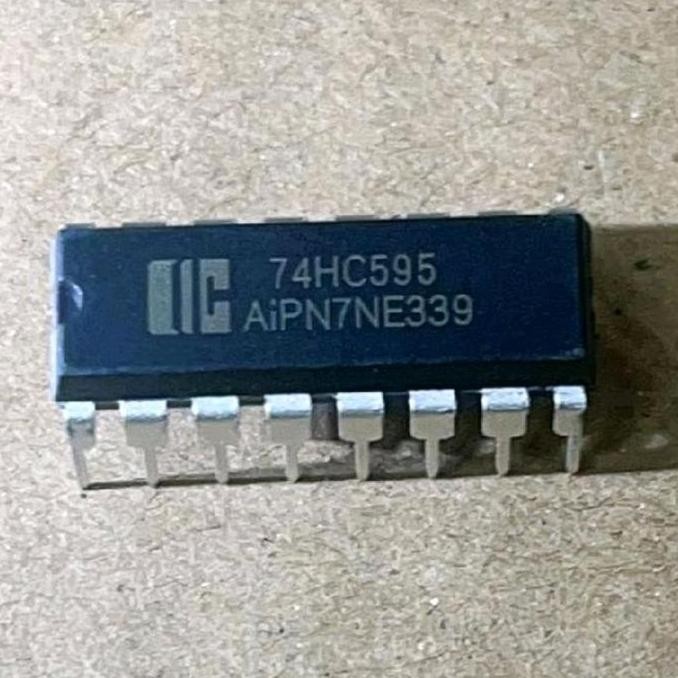 TERBARU - 74HC595 IC SHIFT REGISTER SN74HC595N SN 74HC595N SN74HC595 N DIP 16PIN
