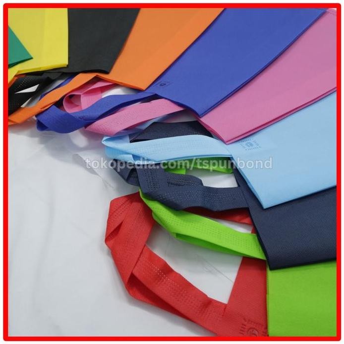 

Best Tas Kain Spunbond Handle Ukuran 25X35 Lusinan - Banyak Warna