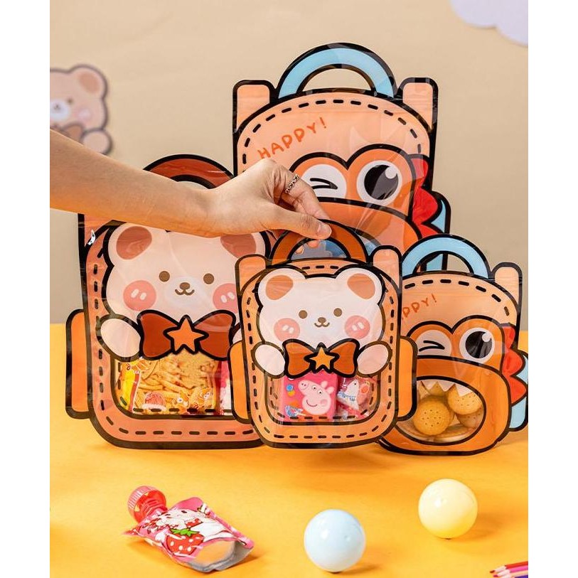 

Super Hx232 [1 Paket = 10 Pcs] Plastik Snack Hadiah Ziplock Birthday Packaging Goodie Bag