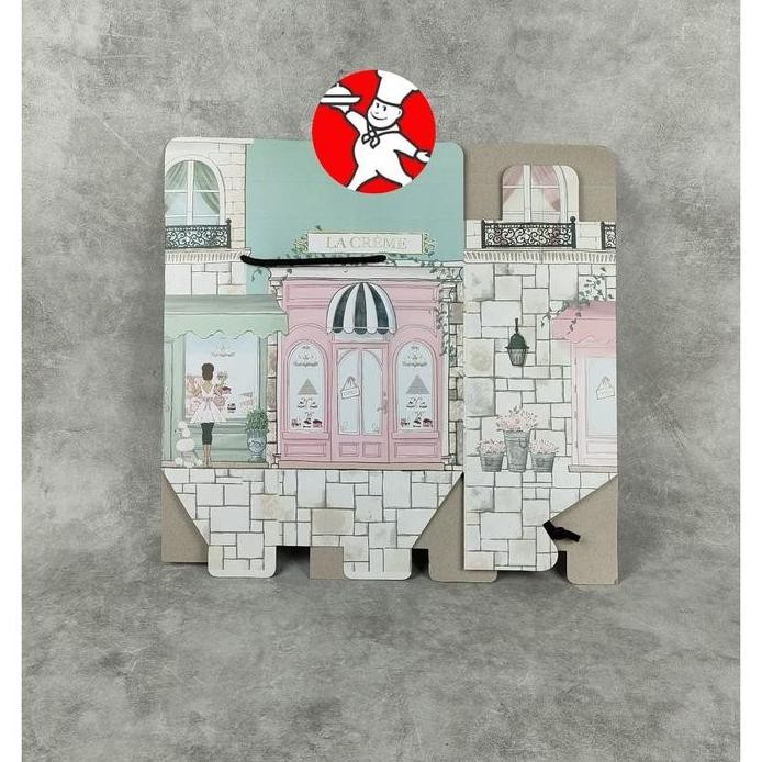 

Kualitas Paper Bag Uk 24X12X14 - Gable Box Patisserie Per Pics - Goodie Bag