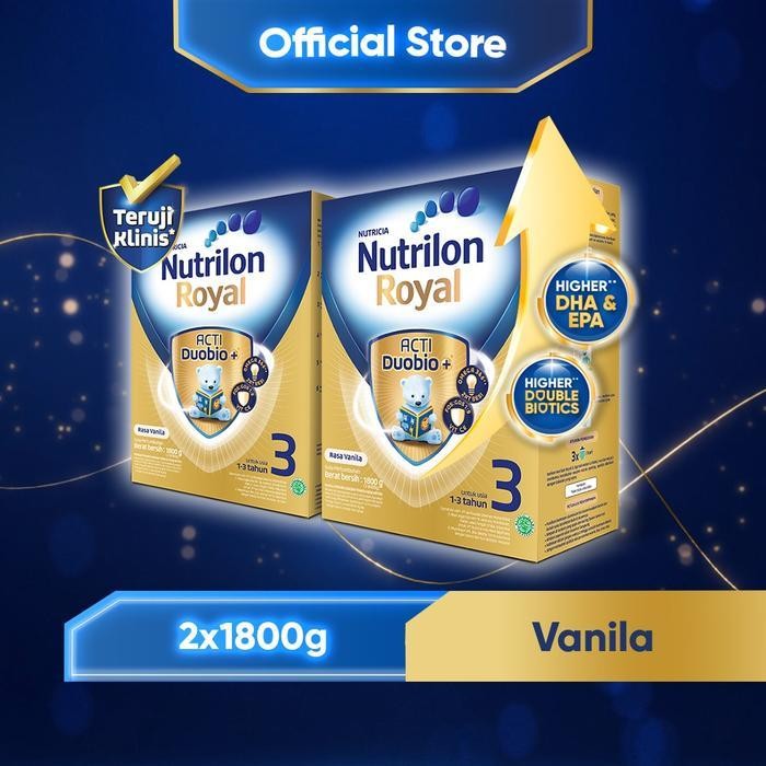

FP 2x1800GR Nutrilon Royal 3 Vanilla | Susu Pertumbuhan 1-3 Thn