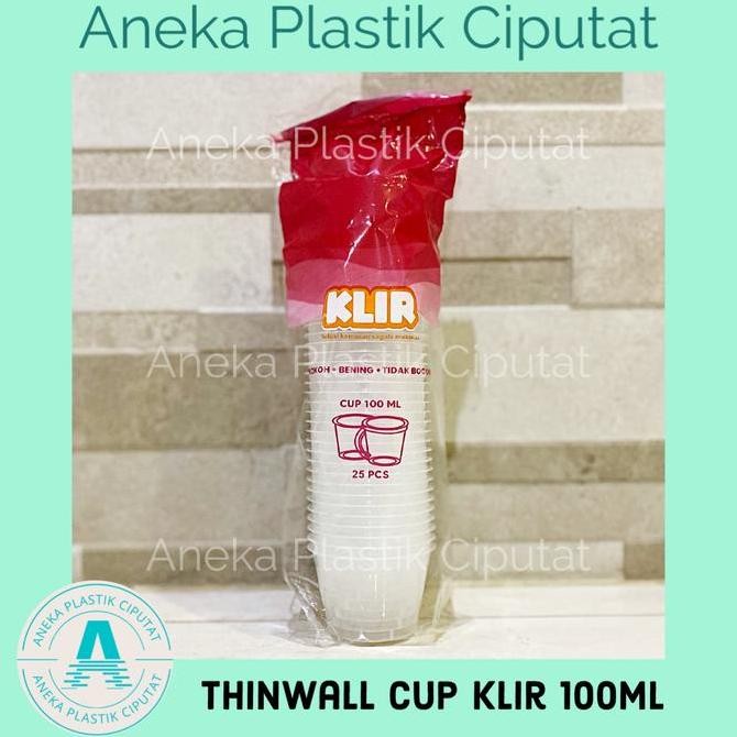 Thinwall Klir Cup 100 ml/ Cup Puding 100ml