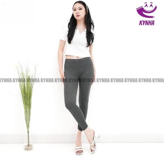 Df288>> Kynha Legging Kaos Rayon Wanita Dewasa Panjang Tebal Bahan Adem Muat Bb 35-120Kg - Legging C