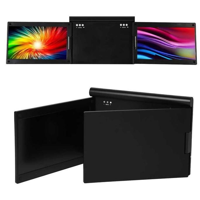 Monitor Dual Screen Extender Layar Laptop Macbook Tambahan 13.3 Inch Portable Ips Hdr 1080P Triple D