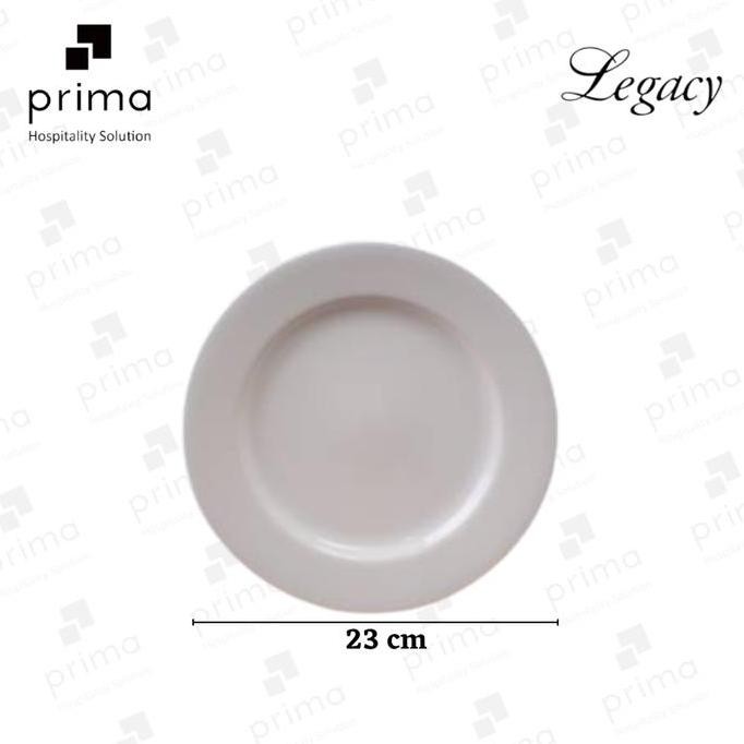 Piring Saji Keramik | Piring Round Rim Plate 23 cm Legacy