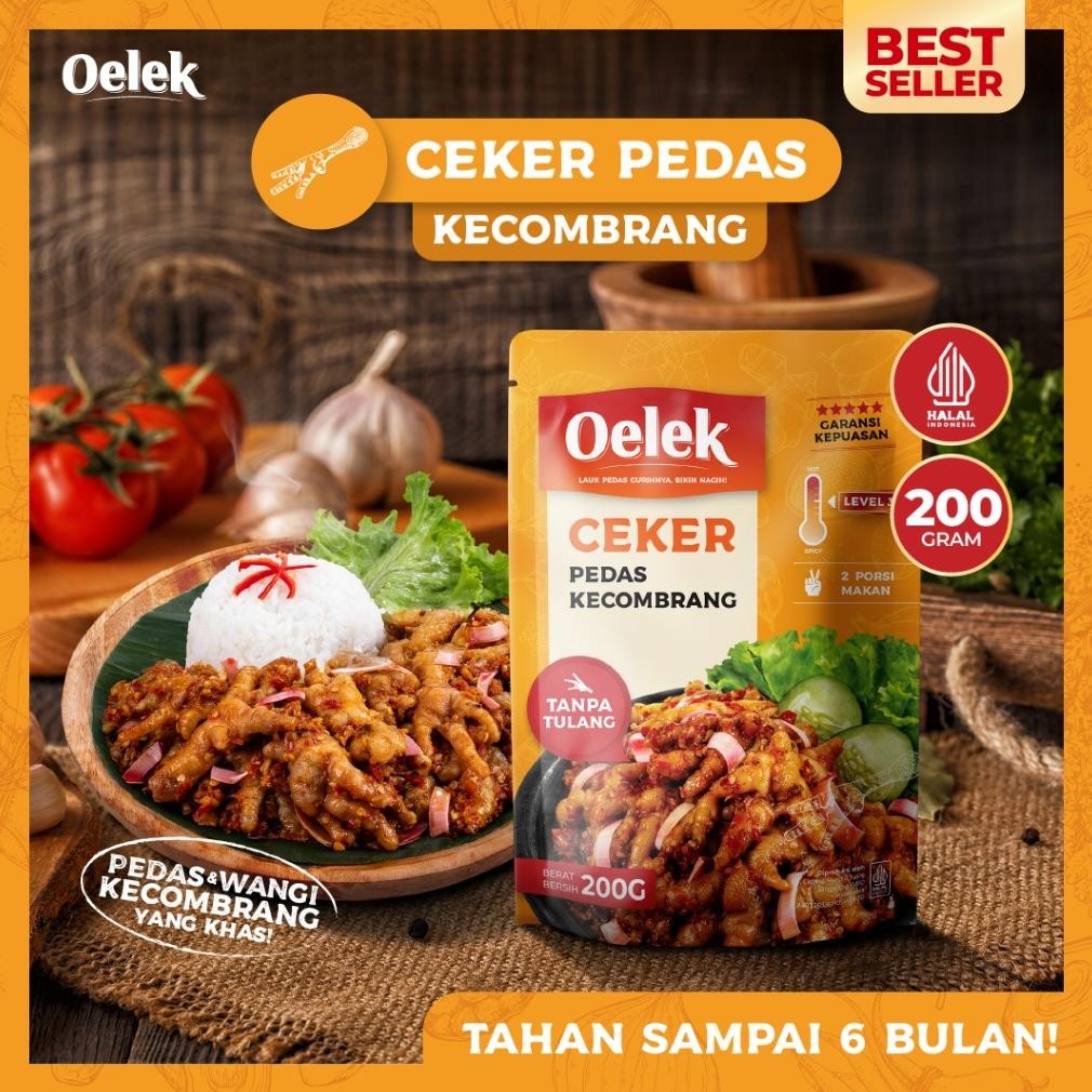 

TERMURAH Oelek Ceker Kecombrang Tanpa Tulang / Ceker Kecombrang Mercon Pedas / Lauk Siap Saji / Lauk Sambal Siap kirim