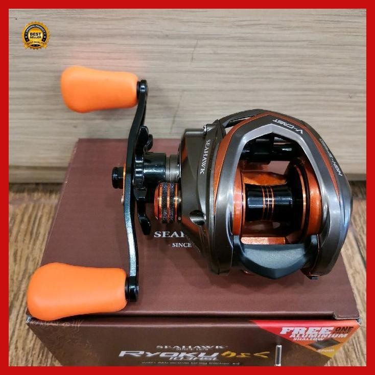 "Cod" - Reel Pancing Seahawk Ryoku 103Hsl Baitcasting Free Shallow Aluminium Spool Bestseller