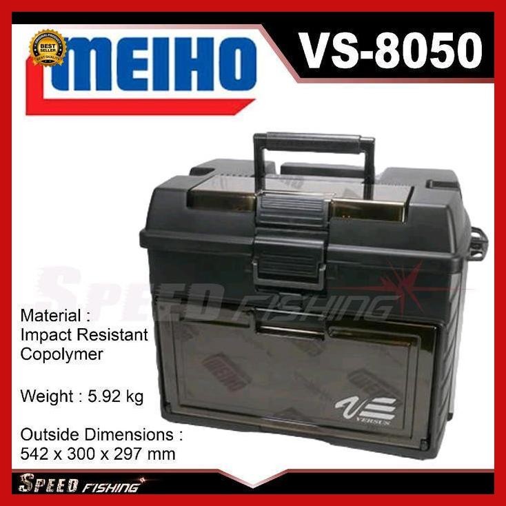 Cod - Tackle Box Meiho Versus Vs-8050 Kotak Perlengkapan Alat Pancing Tamiya Bestseller