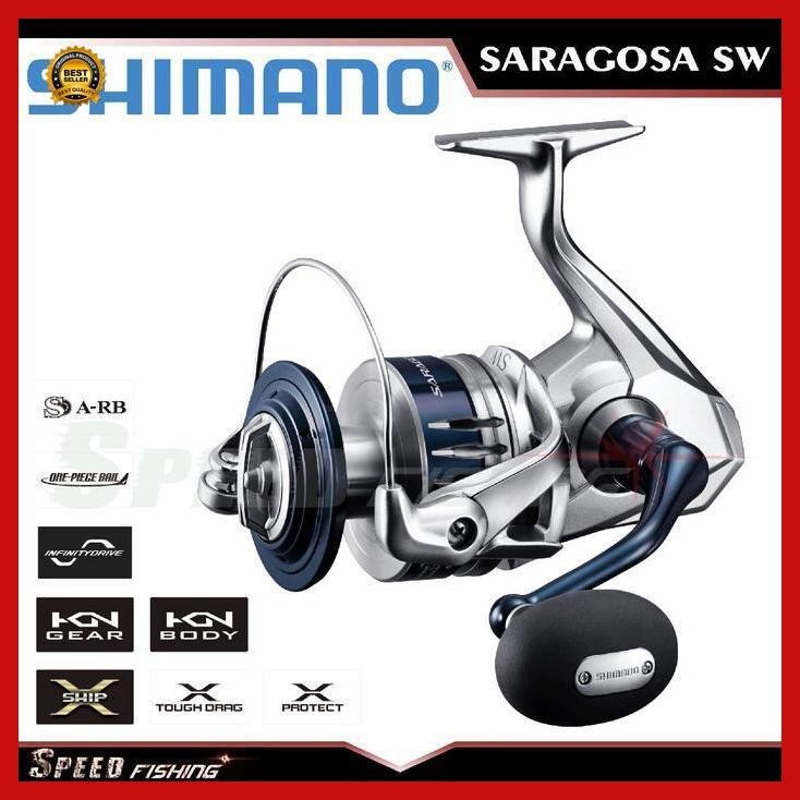 "Cod" - Reel Shimano Saragosa 2020 Sw 5000 6000 8000 10000 14000 Pg Hg Xg Joran Lure Bestseller