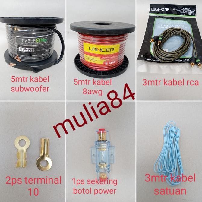 Promo kabel power audio,kabel set power audio subwoofer mobil COD