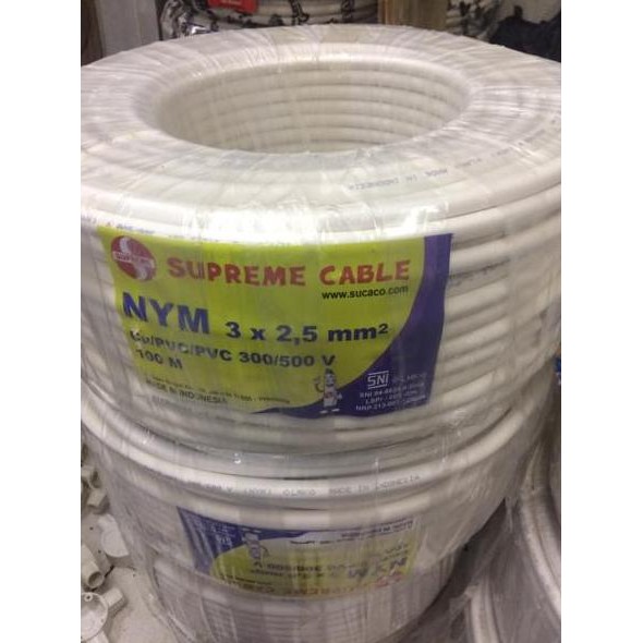 Promo Kabel NYM 3x2.5 Supreme NYM 3x2,5 Supreme NYM 3 x 2,5 mm Supreme @100m COD