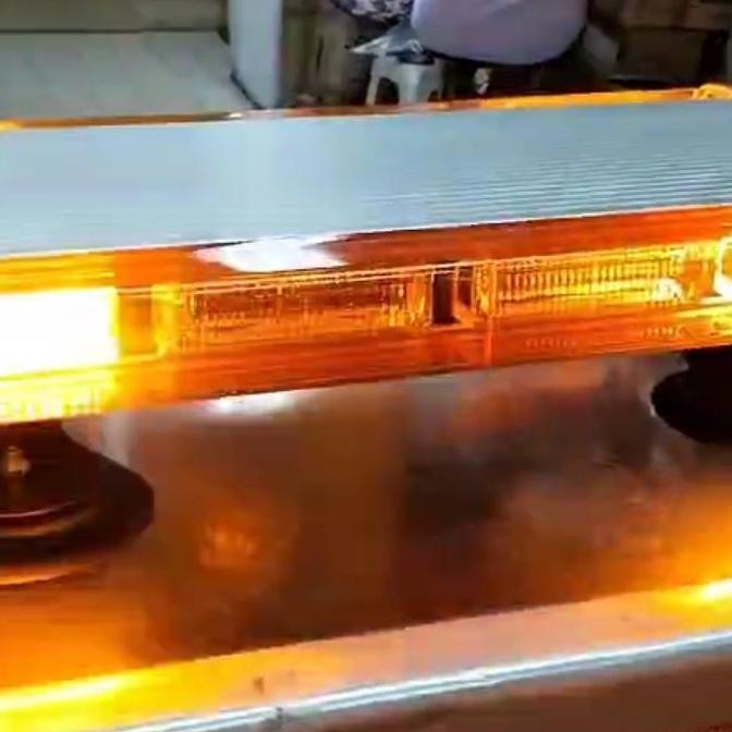 lampu Rotator Mobil Mini LightBar Led 60CM Magnet