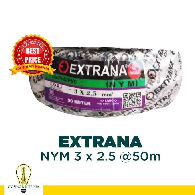 Promo Kabel Listrik NYM 3x2,5 3x2.5 50M EXTRANA | EXTRANA Kabel NYM | SNI COD