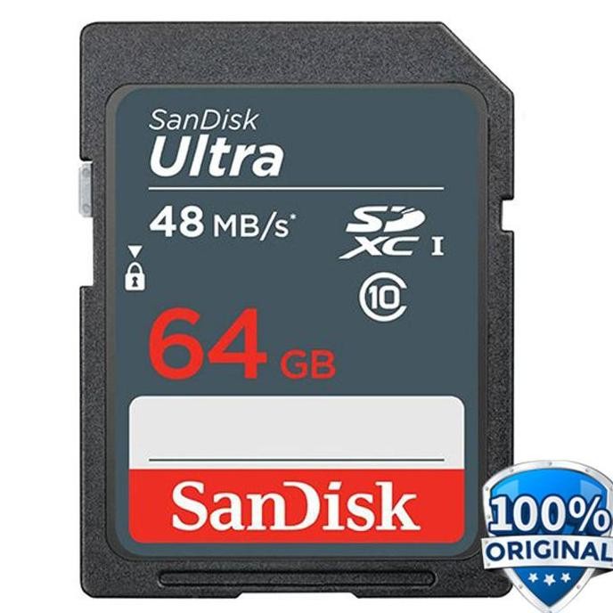 Terbaik Sandisk Ultra Sd Card 64 Gb Memori Kamera 48Mbps Memory Sdcard 64Gb 100% Ori