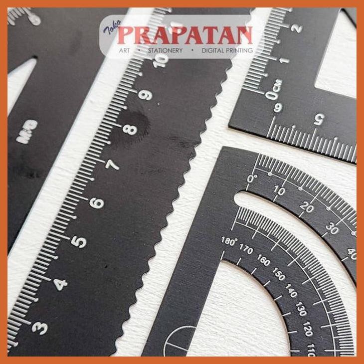 

(ATK) PENGGARIS ALUMUNIUM SET M&G ARL960DM | RULER SET ALAT TULIS LUKIS SEKOLAH KULIAH GAMBAR KANTOR