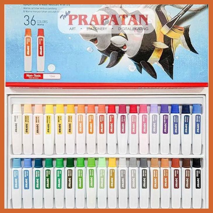 

(ATK) CAT AKRILIK SET JOYKO 36X12ML | JOYKO ACRYLIC SET ALAT TULIS LUKIS SEKOLAH KULIAH GAMBAR KANTOR
