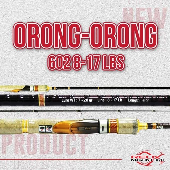 Terbaik | Joran Orong-Orong 8-17 Lbs Relix Nusantara | 100% Ori