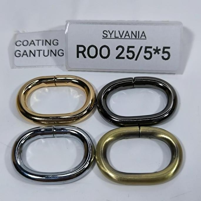 DB109 }} ROO 25/5*5 @12, RING KAWAT BENTUK OVAL DIAMETER 25mm TINGGI 16mm KAWAT 5mm, PENJUALAN PER B