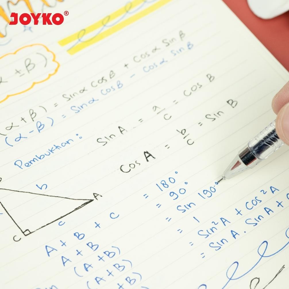 

Kuke Joyko Gel Pen Whiz Gel 0.5 Black Blue Pena Pulpen Joyko Jel Hitam Biru 0.5Mm Gp-243 Box Lusin [12Pcs] An-114