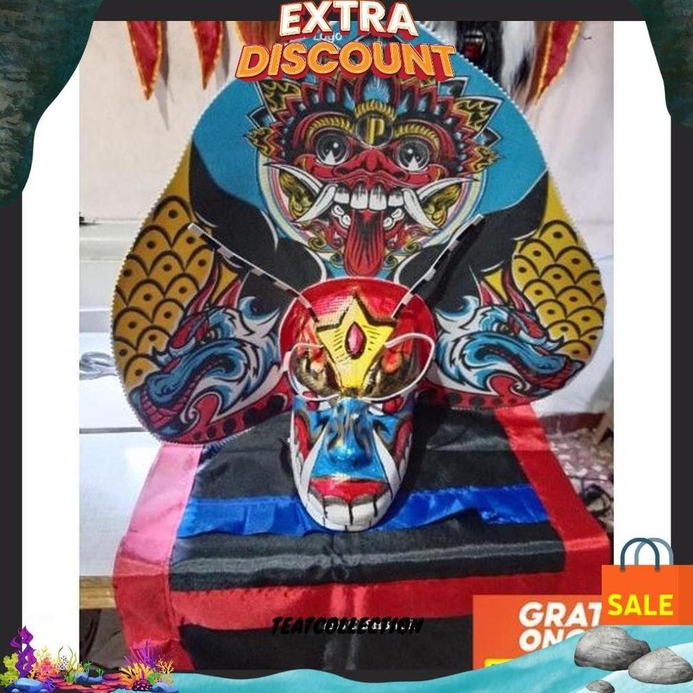 Bf888S Promo Barongan |Barongan Versi Devil Kayu Bonus Kemul Panjang Mahkota Tinggal Pakai Ukuran An